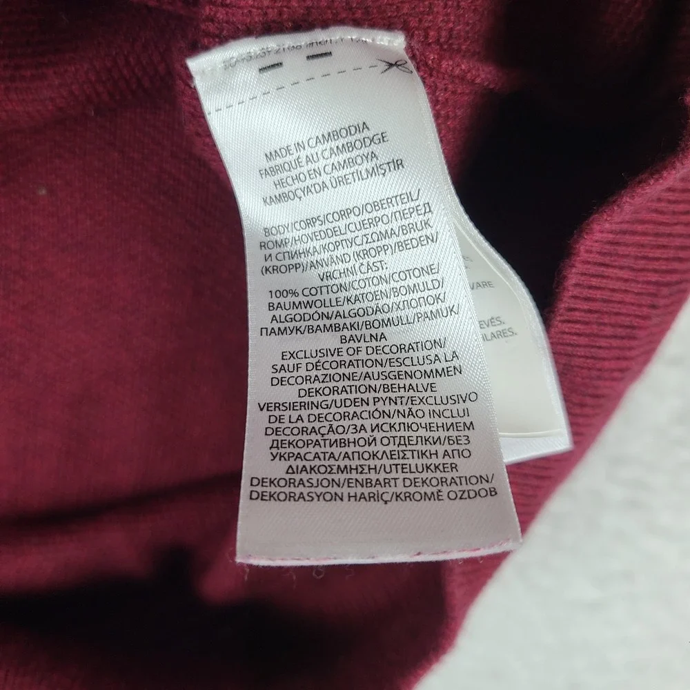 Polo Ralph Lauren Sweater Mens XL Burgundy‎ Red Knit Pima Cotton Quarter Zip